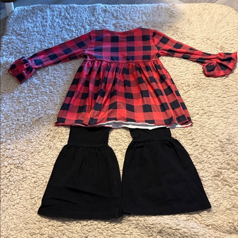 Toddler Ruffle Girl Two Piece Set - Picture 2 of 3